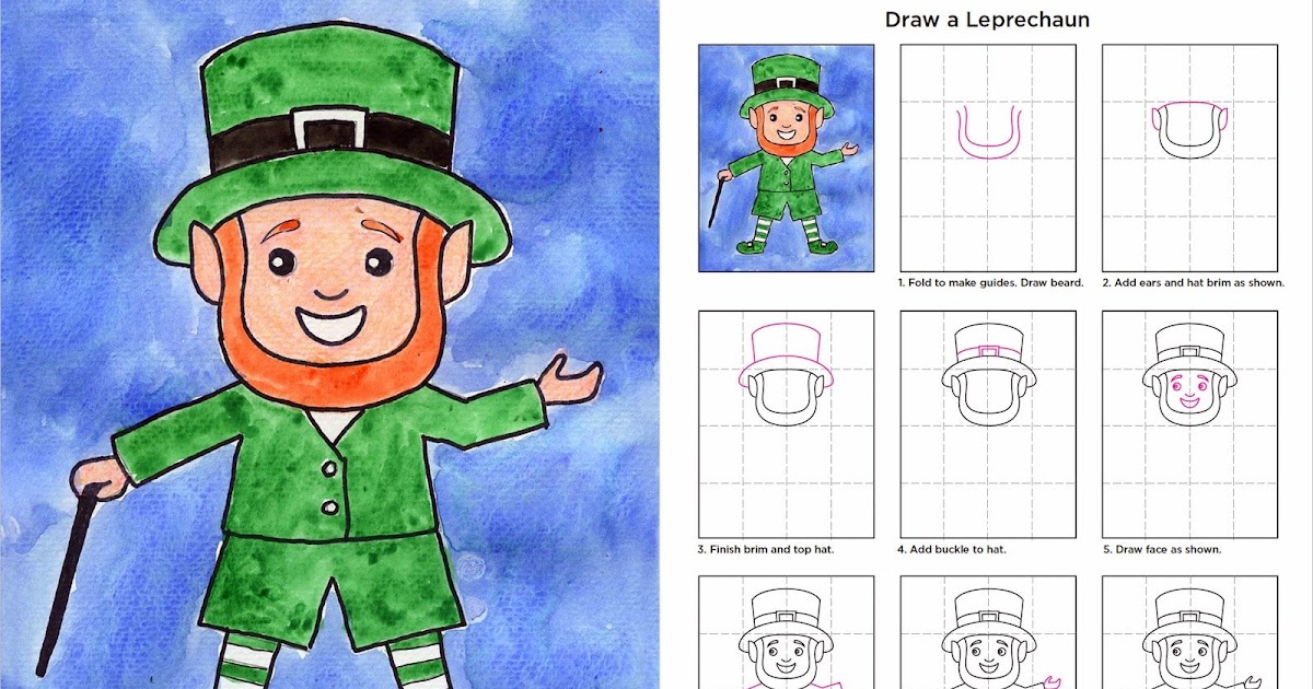 How To Draw A Leprechaun For Kids