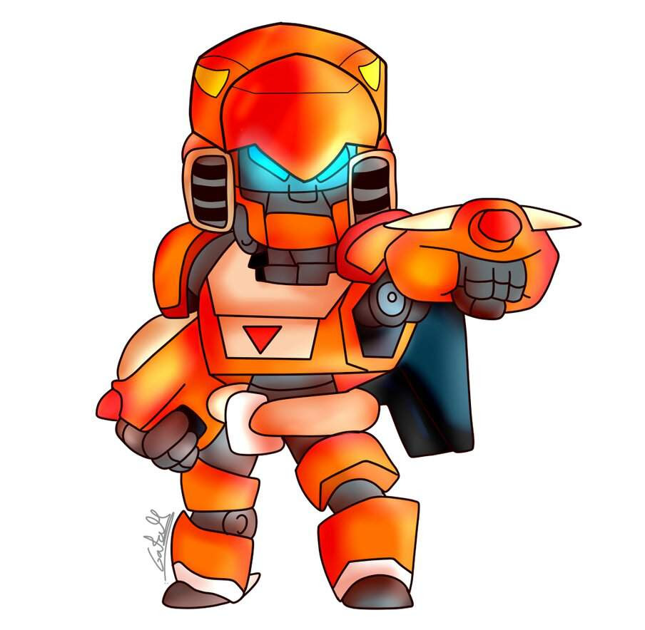 Brawl Stars Coloring Pages Robo Mike Coloring And Drawing - brawl stars fanart bo