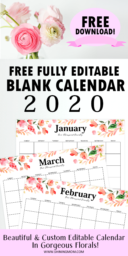 How to print a word calendar? Free Fully Editable 2020 Calendar Template In Word