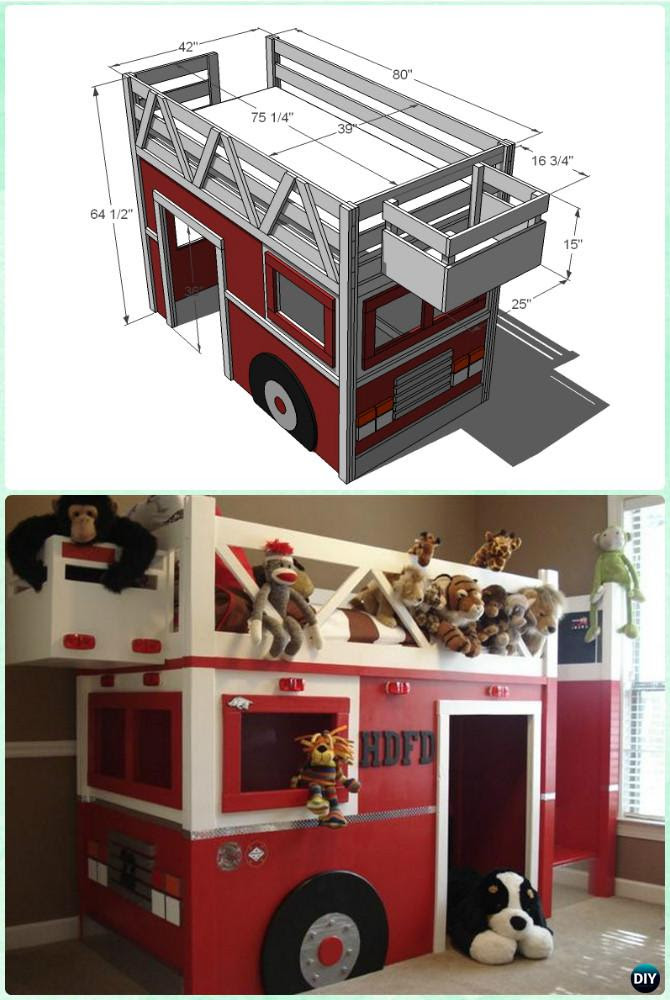 A diy tutorial to build a kids clubhouse loft bed. Diy Kids Bunk Bed Free Plans Picture Instructions