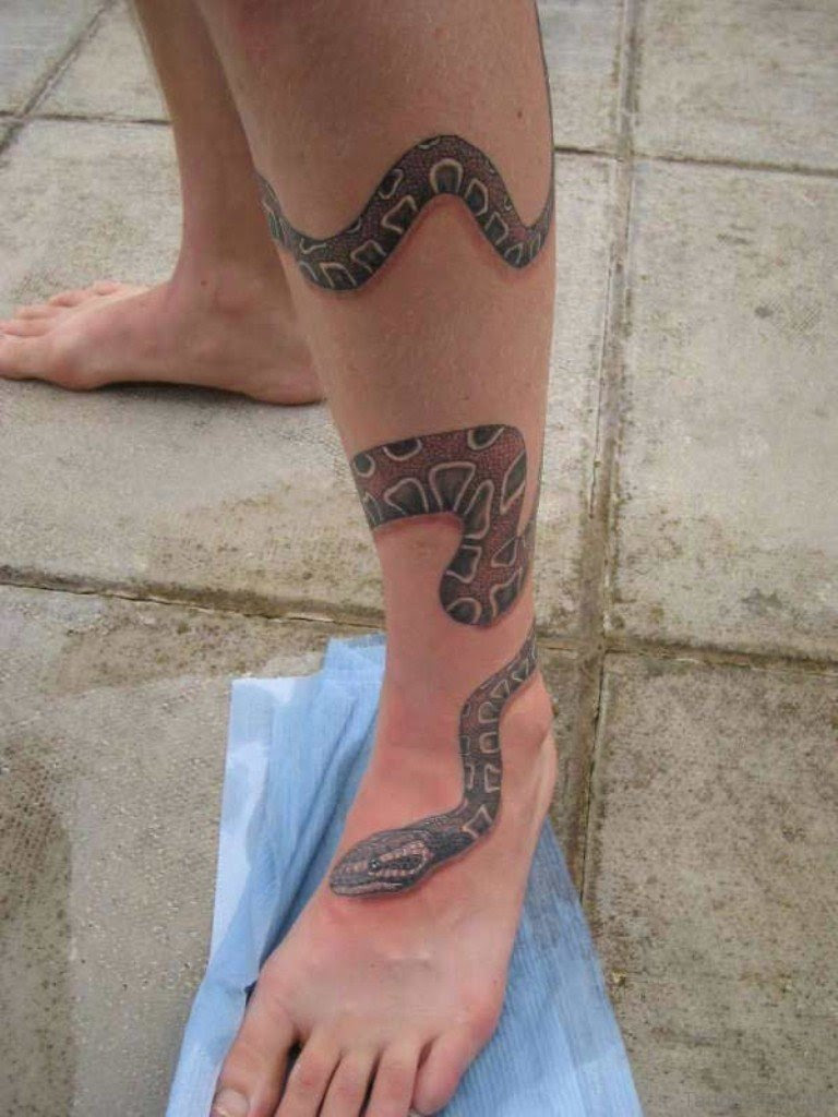 See more ideas about snake tattoo, tattoos, snake tattoo design. 61 Wonderful Snake Tattoos On Leg