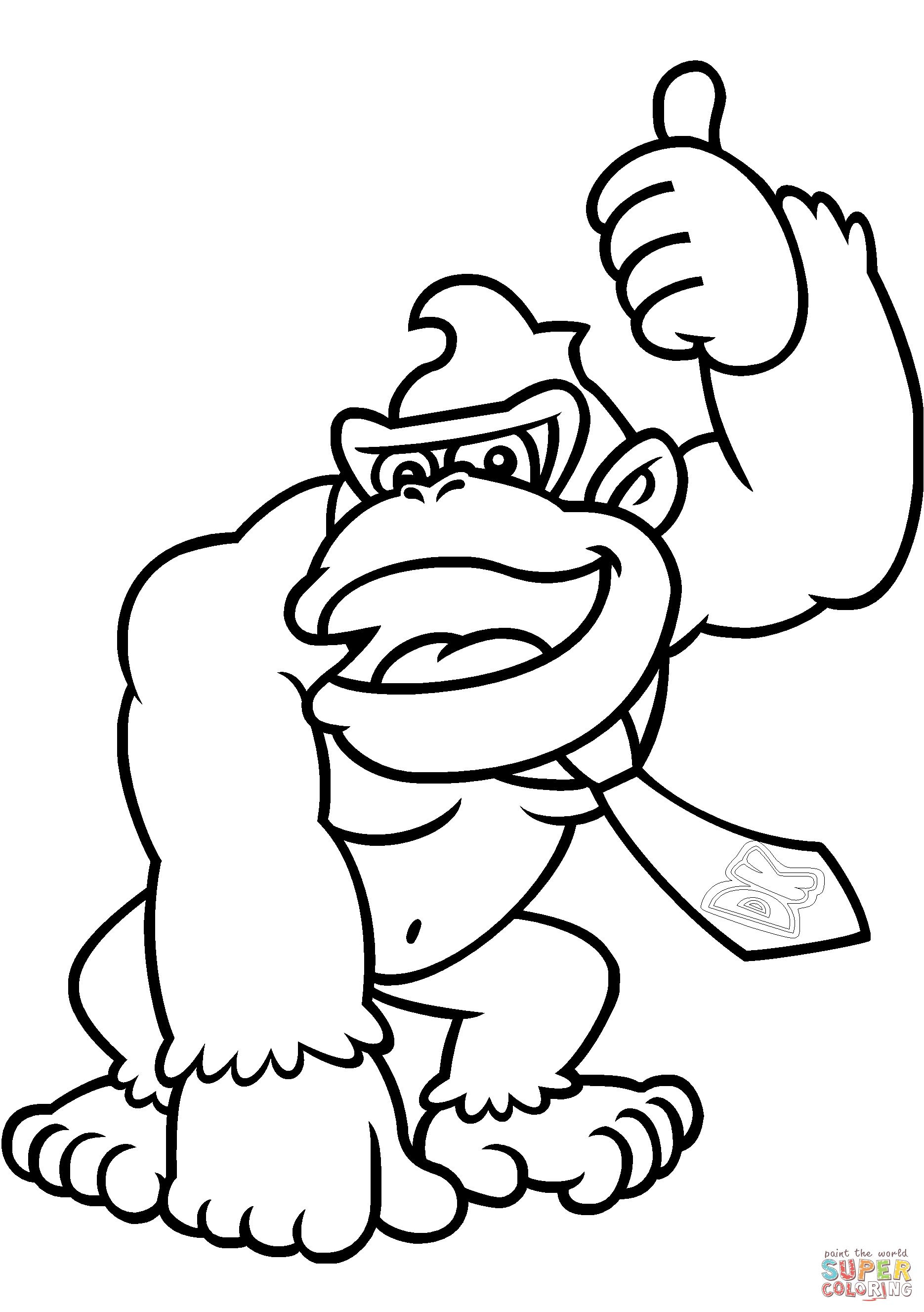 The winter soldier coloring sheets to keep everyone occupied until april 4th! Donkey Kong Coloring Pages At Getdrawings Free Download