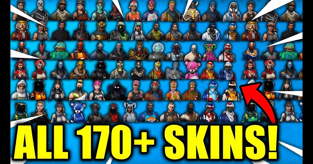 Fortnite All Skins In One Picture