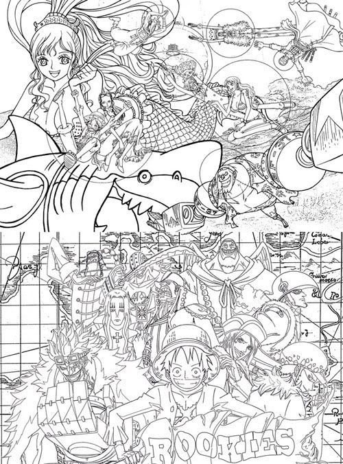 ぜいたくキャラクター One Piece ぬりえ 最高のぬりえ