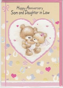 Thank you so much for choosing my son as a life partner and make him one of the happiest person. Anniversaries Son And Daughter In Law English Greeting Cards In France