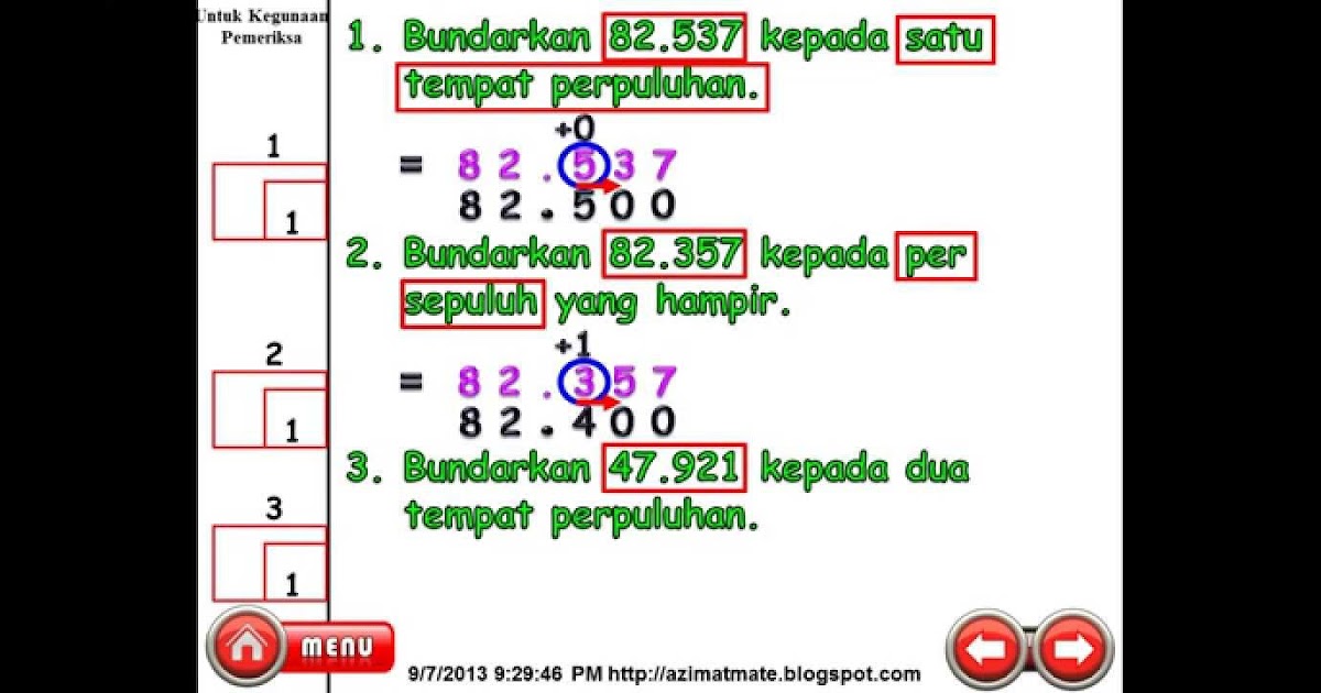 Soalan Matematik Tahun 6 Perpuluhan - Selangor s