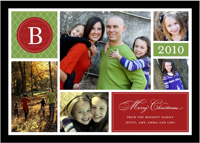 You can edit this printable christmas card so your custom title, greeting, closing, and name show up on the printed christmas card. And The 2011 Christmas Card Begins Amy J Bennett