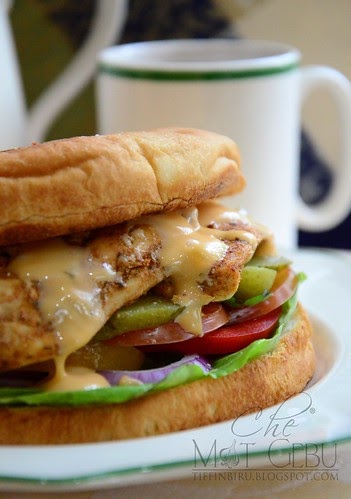 GRILL CHICKEN SANDWICH - Dapur Tanpa Sempadan