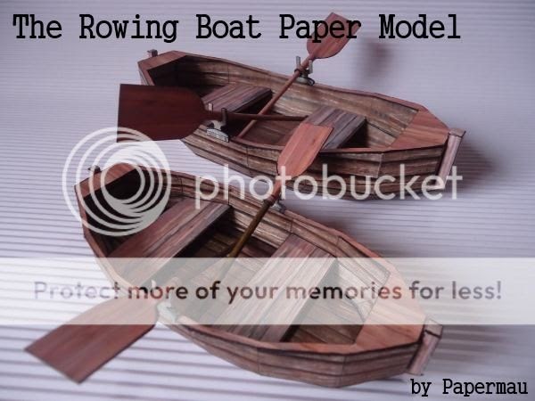 PAPERMAU: The Rowing Boat Paper Model - by Papermau 