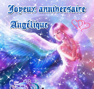 Image animé joyeux anniversaire angélique 106988