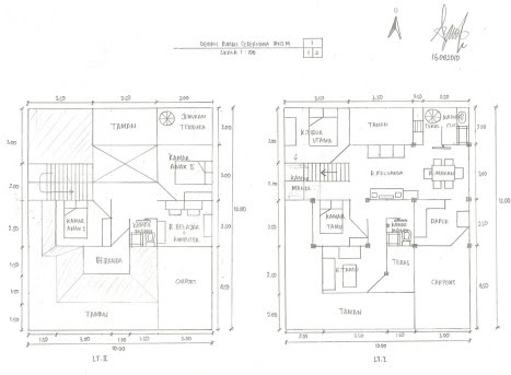  Desain  Rumah Sederhana 10 x  12 meter  cah er PE