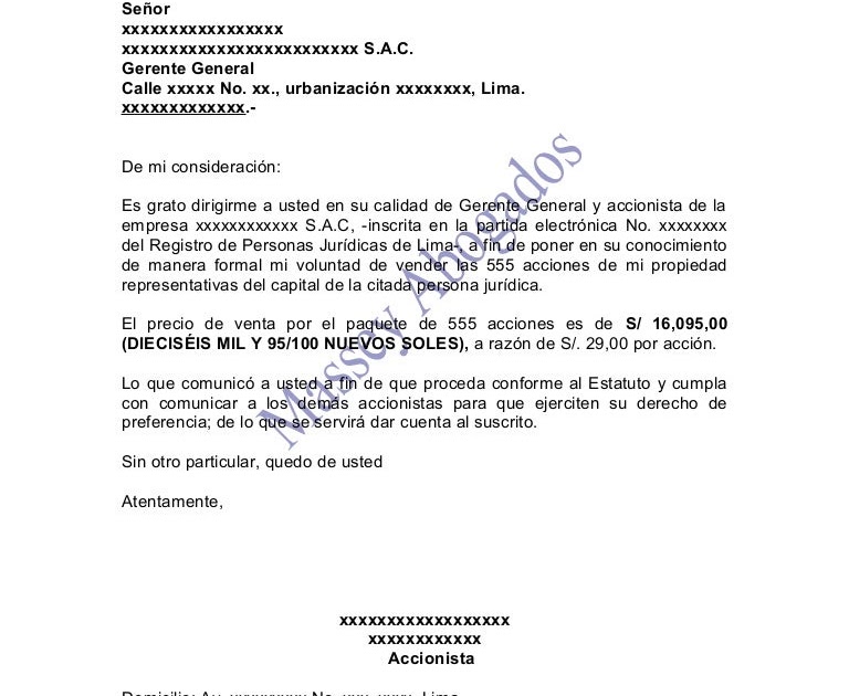 Carta De Autorizacion Traspaso Vehiculo - o Carta De