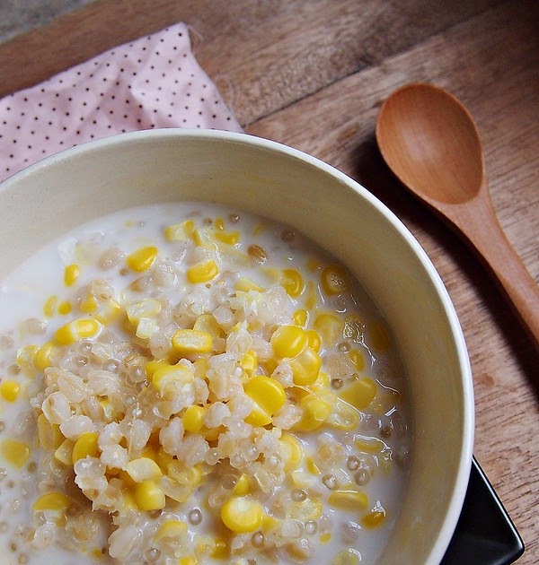 Resepi Bubur Jagung Susu Pekat - Contohlah b