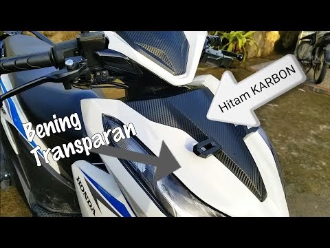 Populer PASANG STIKER  TRANSPARAN  STIKER  KARBON DI VARIO 