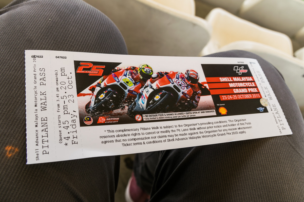 harga tiket motogp sepang 2016