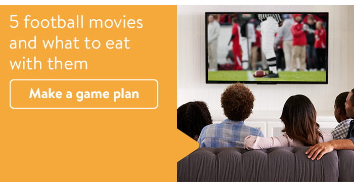 Football movies and food ideas to make it fun
