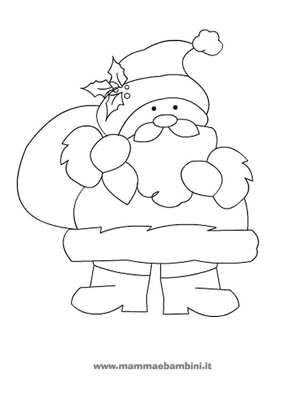 Disegni Babbo Natale Da Colorare Stampae Colorare