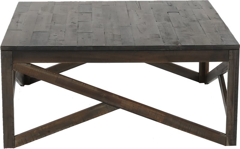 Shop with afterpay on eligible items. Rustic Charcoal Brown Square Coffee Table Haroflyn Rc Willey Furniture Store