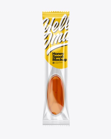 Honey Spoon In Sachet Packaging Mockups Free And Premium Packaging Mockups Honey Spoon In Sachet Mockup In Category Flow Pack Mockups The Best Free Psd Packaging Mockups We Ve