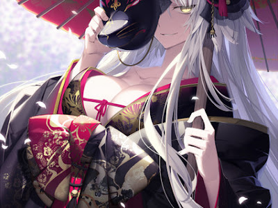 [最も選択された] 女の子 狐 面 イラスト かわいい 225354