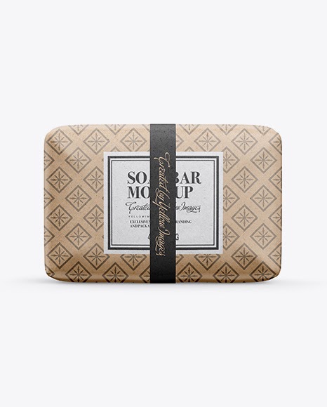 Download Kraft Soap Package Mockup - Front View PSD Template ...