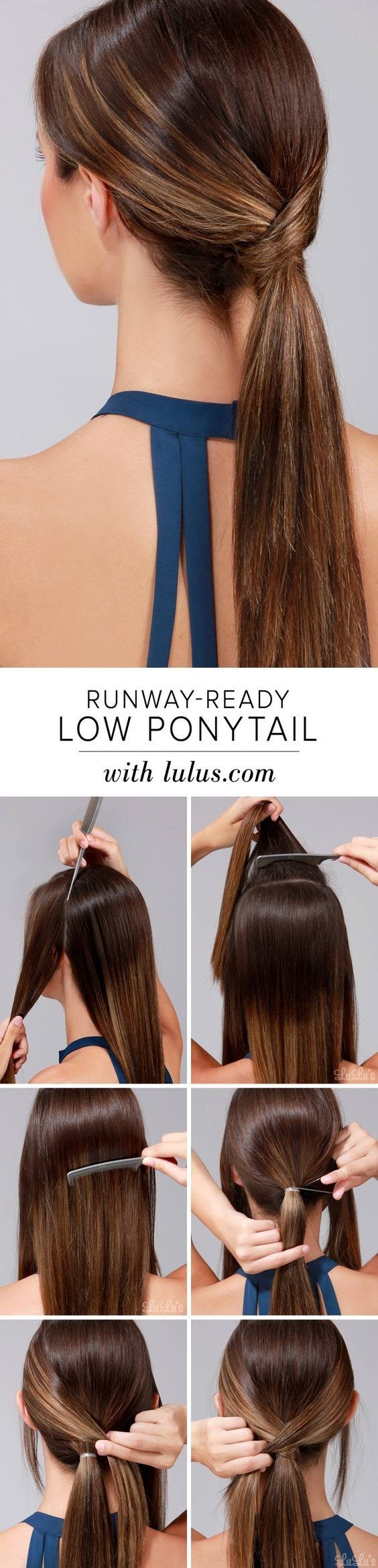 Here comes another of low ponytail ideas. 10 Easy Ponytail Hairstyles 2021