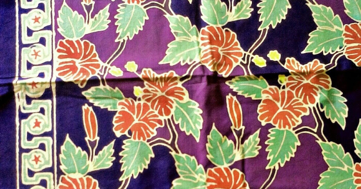 Contoh Motif Batik Flora - Batik Indonesia