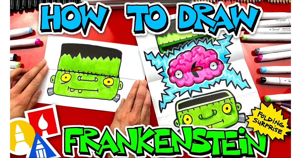Art For Kids Hub Folding Surprise Youtube - How to draw a shark folding