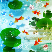 綺麗な和風 金魚 壁紙 最高の花の画像