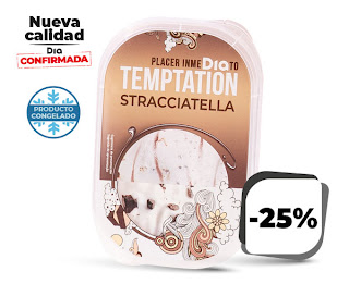 Helado de stracciatella, Dia Temptation barqueta 525g