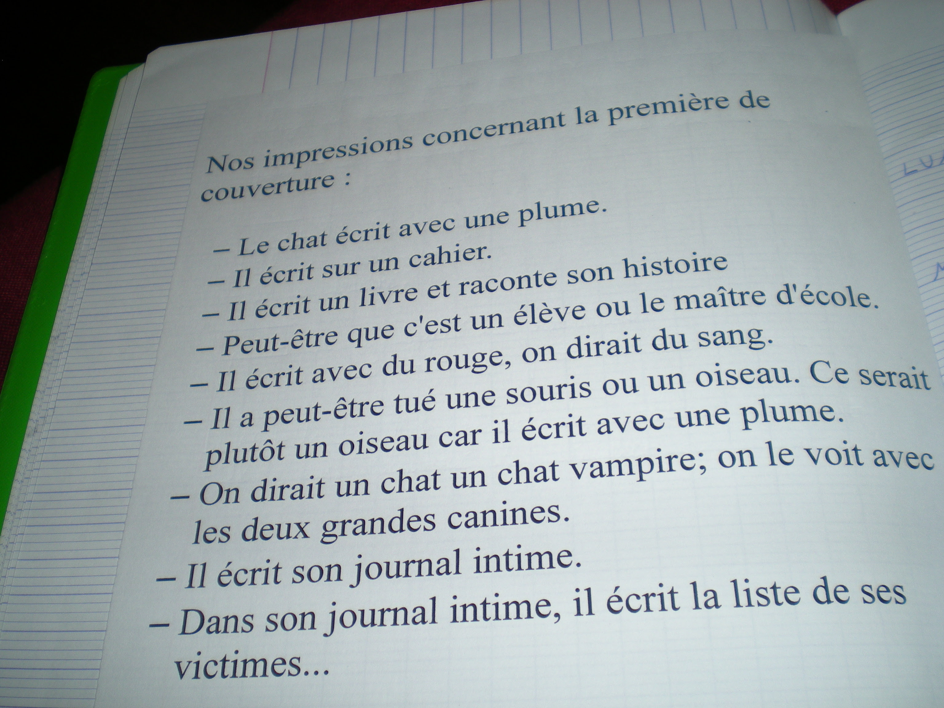 Journal D Un Chat Assassin Texte Integral