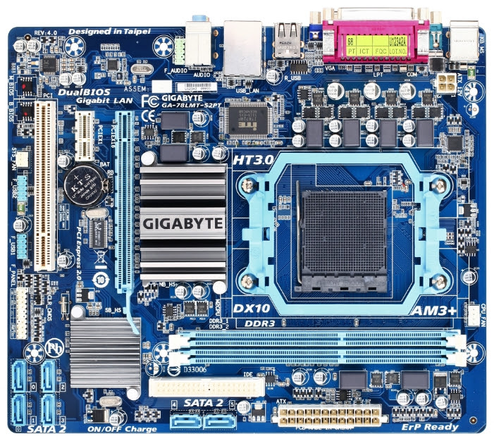 Amd am3+ processors, amd am3 phenom ii processors, amd athlon ii processors, amd fx form factor: Motherboard Specification Gigabyte Ga 78lmt S2pt Rev 4 X