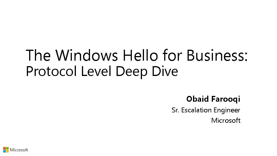 News works in searching particular news, depending on what the users want to look for. The Windows Hello For Business Protocol Level Deep