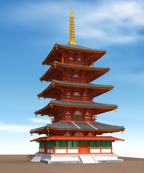 最高の法隆寺 五重塔 イラスト 簡単 ただのディズニー画像