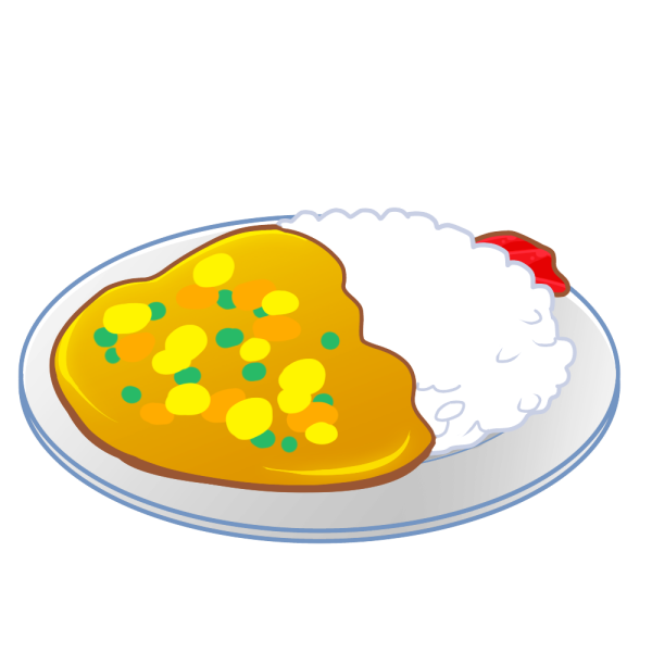 かわいい カレー ライス イラスト