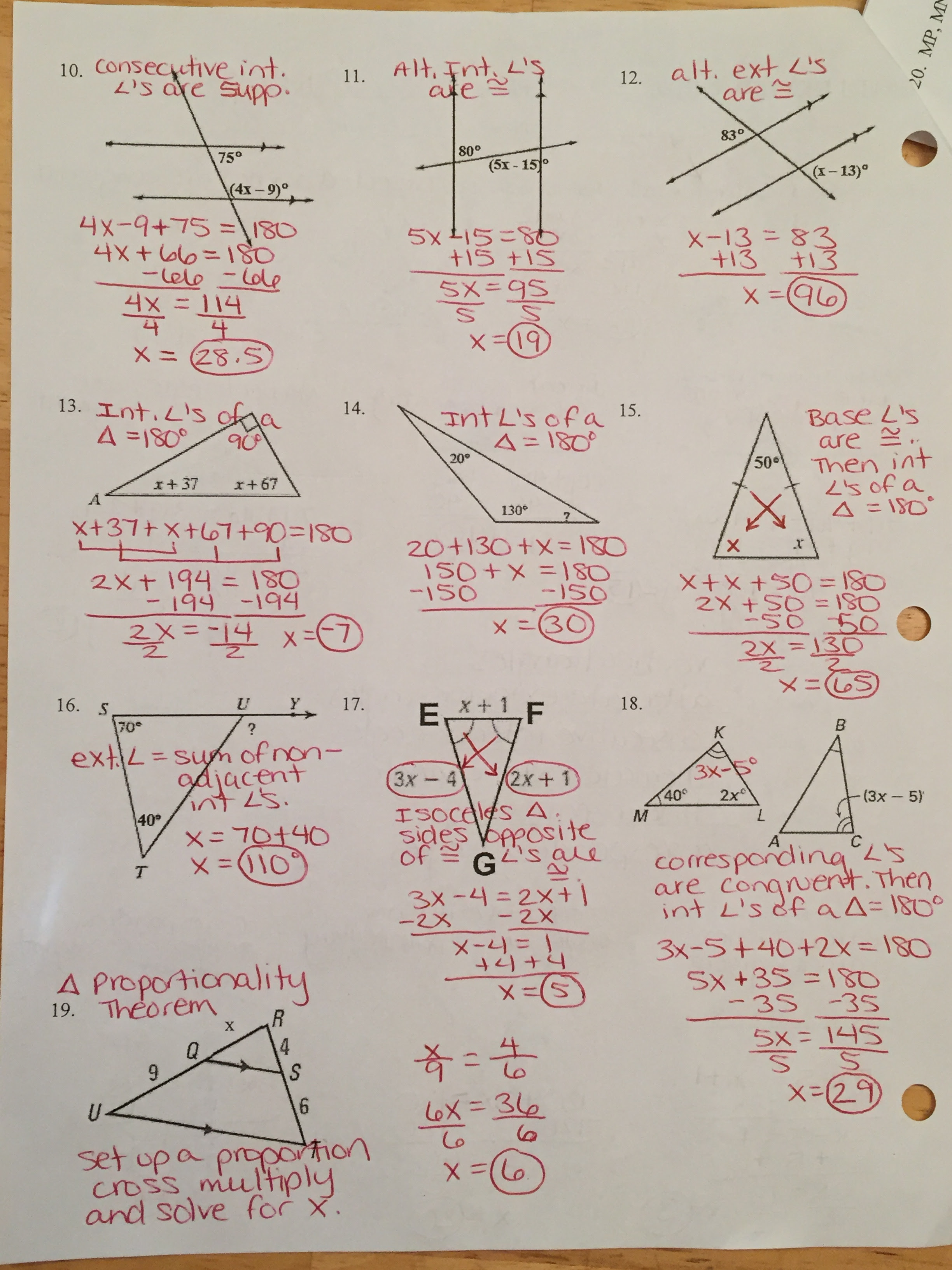 Complete #'s 3 & 4 from today's handout. Unit 1 Similarity Congruence And Proofs Dr Hirsch S Math Page