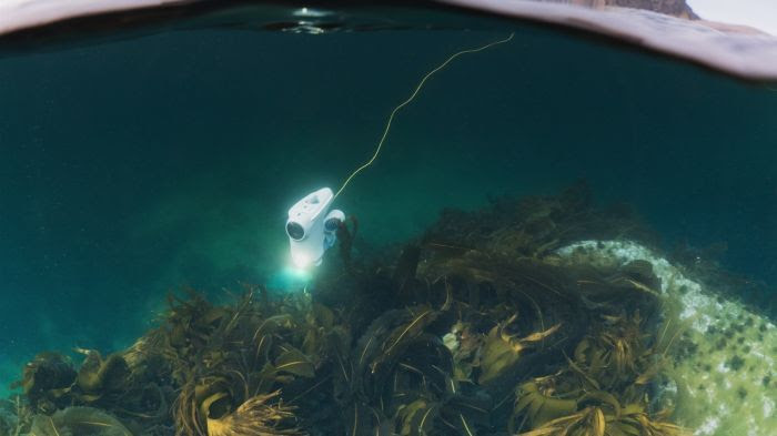 Un drone d'exploration sous-marine capable de descendre à 150m de fond