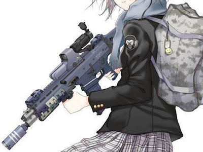 無料ダウンロード クール 銃 かっこいい 女の子 イラスト 素晴らしい漫画