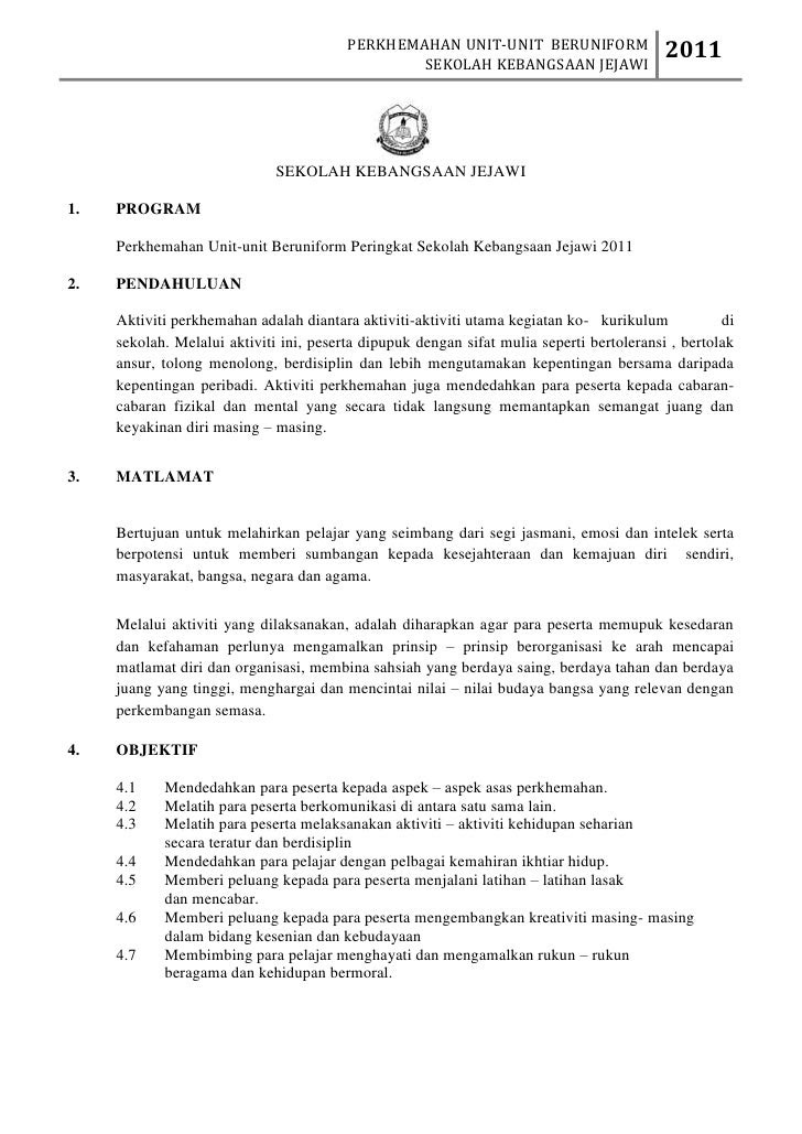 Contoh Kertas Kerja Perkhemahan - Contoh 36