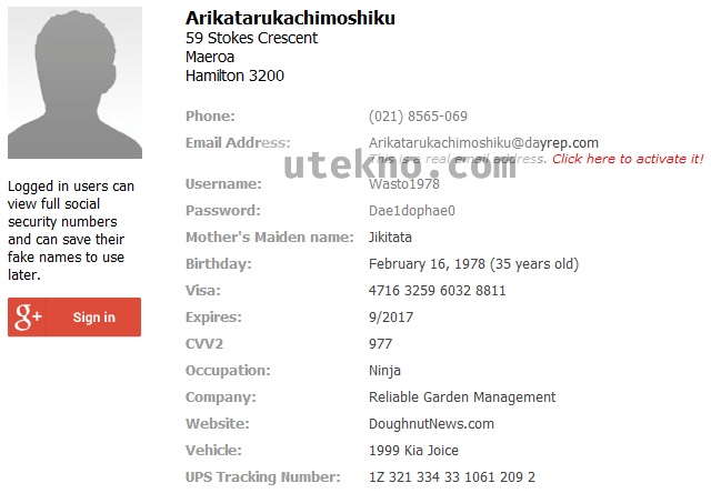 Cara dan syarat pembuatan kartu kredit, sistem pembayaran dan jumlah biaya penggunaan kartu kredit. Membuat Identitas Palsu Dengan Fake Name Generator Utekno