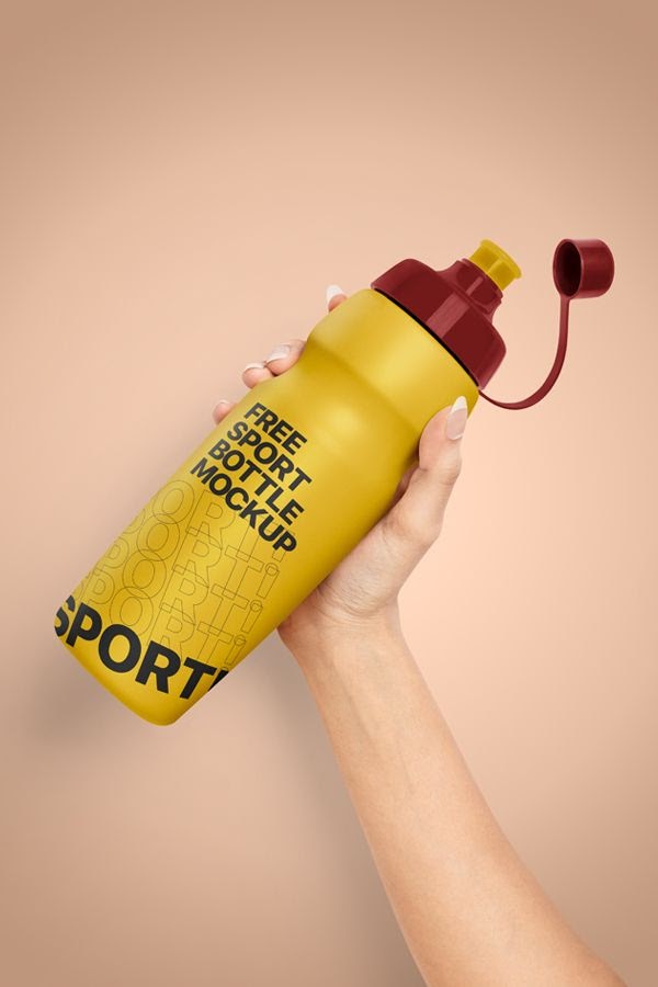 Download 4439+ Sports Water Bottle Mockup Free Zip File