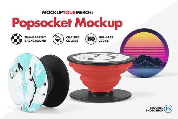Download Popsocket Mockup PSD Template