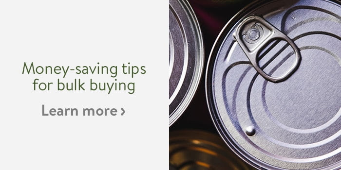 Money-saving tips for bulk buying