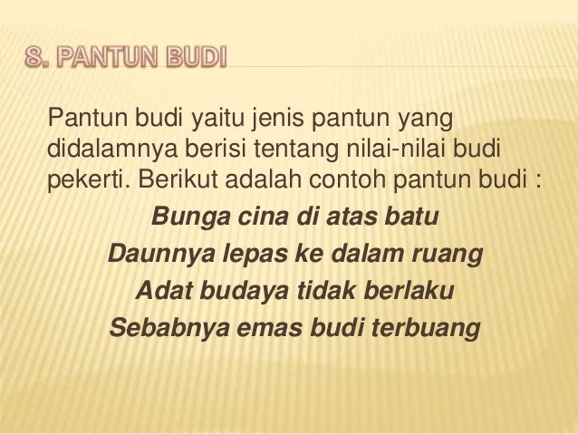 Contoh Pantun Budi Pekerti - Contoh Rah