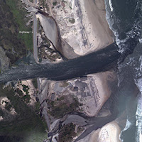 image showing coastal damage from storm