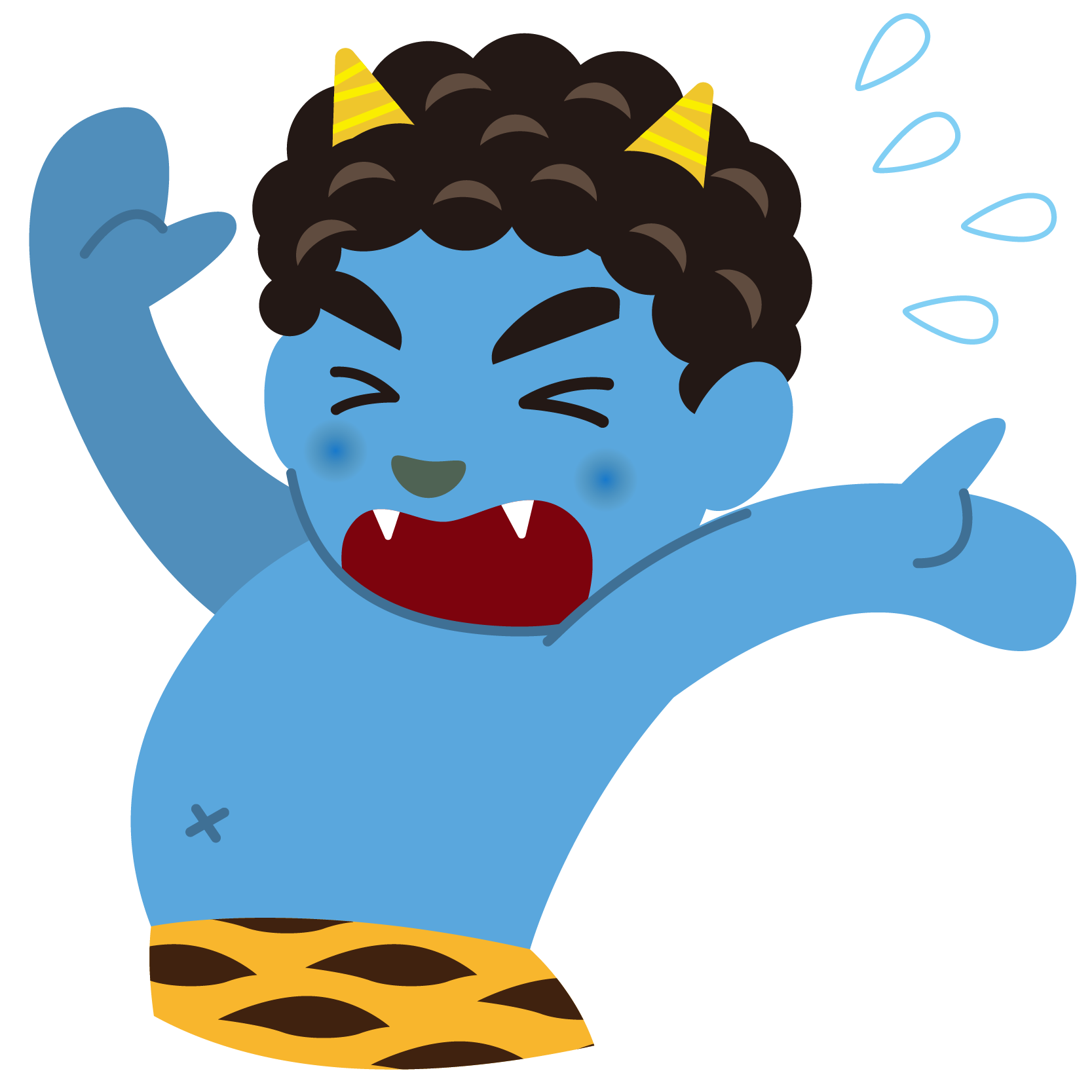 動物の島 最高逃げる イラスト