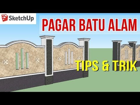 Berikut Membuat Pagar Batu Alam Di Sketchup Tips Dan Trik 