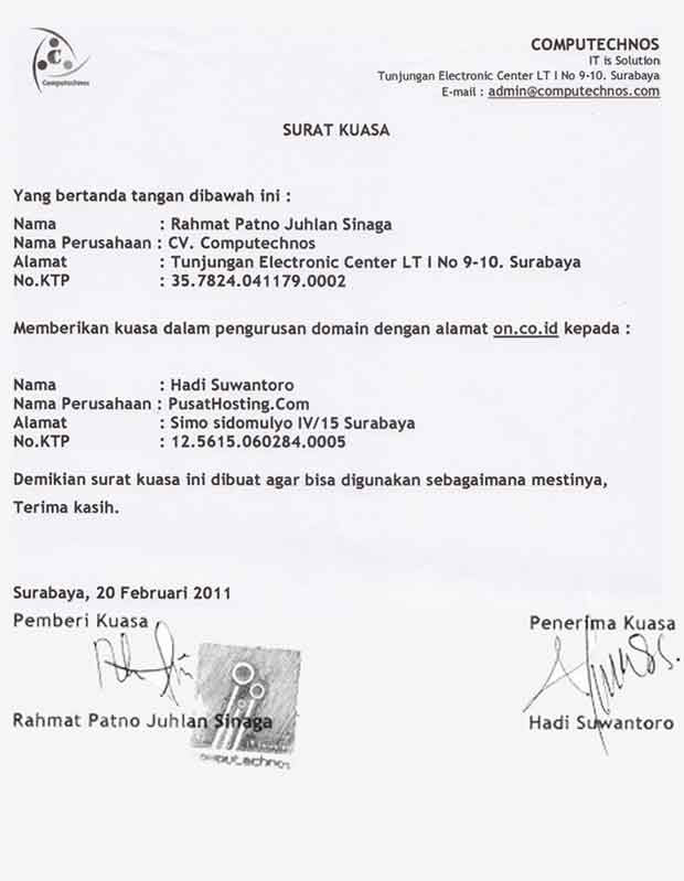 Contoh Surat Kuasa Legalisir Ijazah - Bro Gol 111