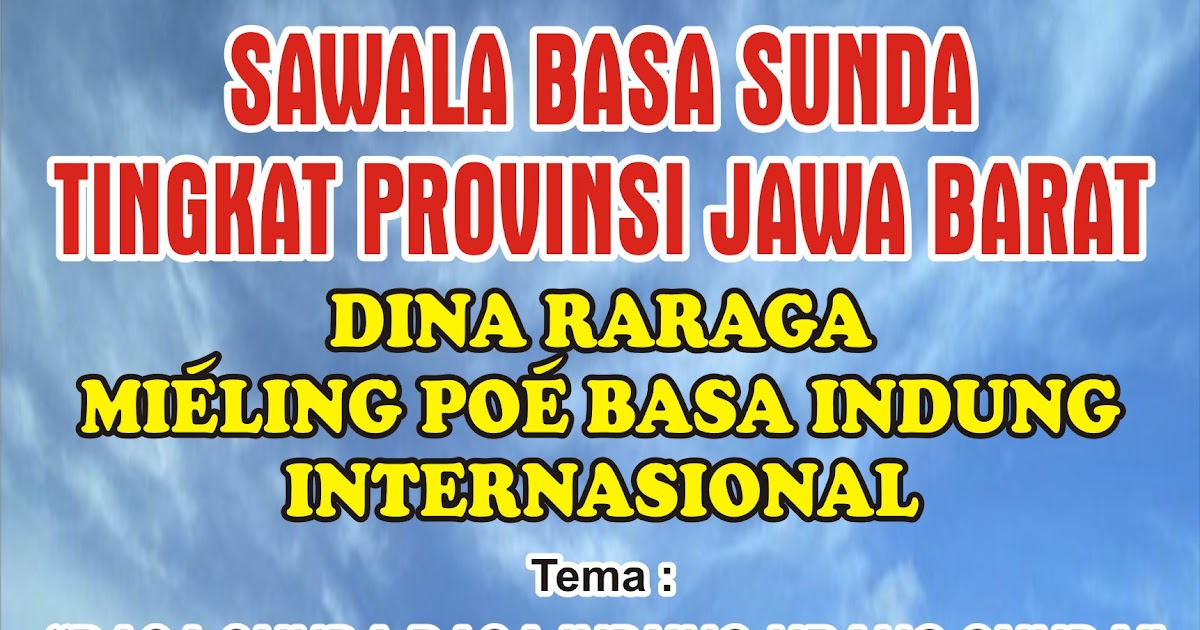 Artikel Contoh Wawaran Basa Sunda - Giveaway Party