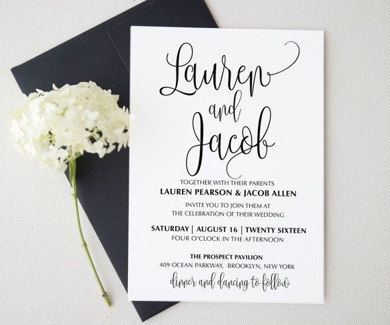 Contoh Undangan Formal Invitation Wedding - Zentoh